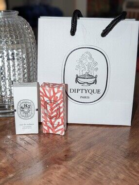 Diptyque goodie bag (Gift Bag, Corail Oscuro, Eau Des Sens)